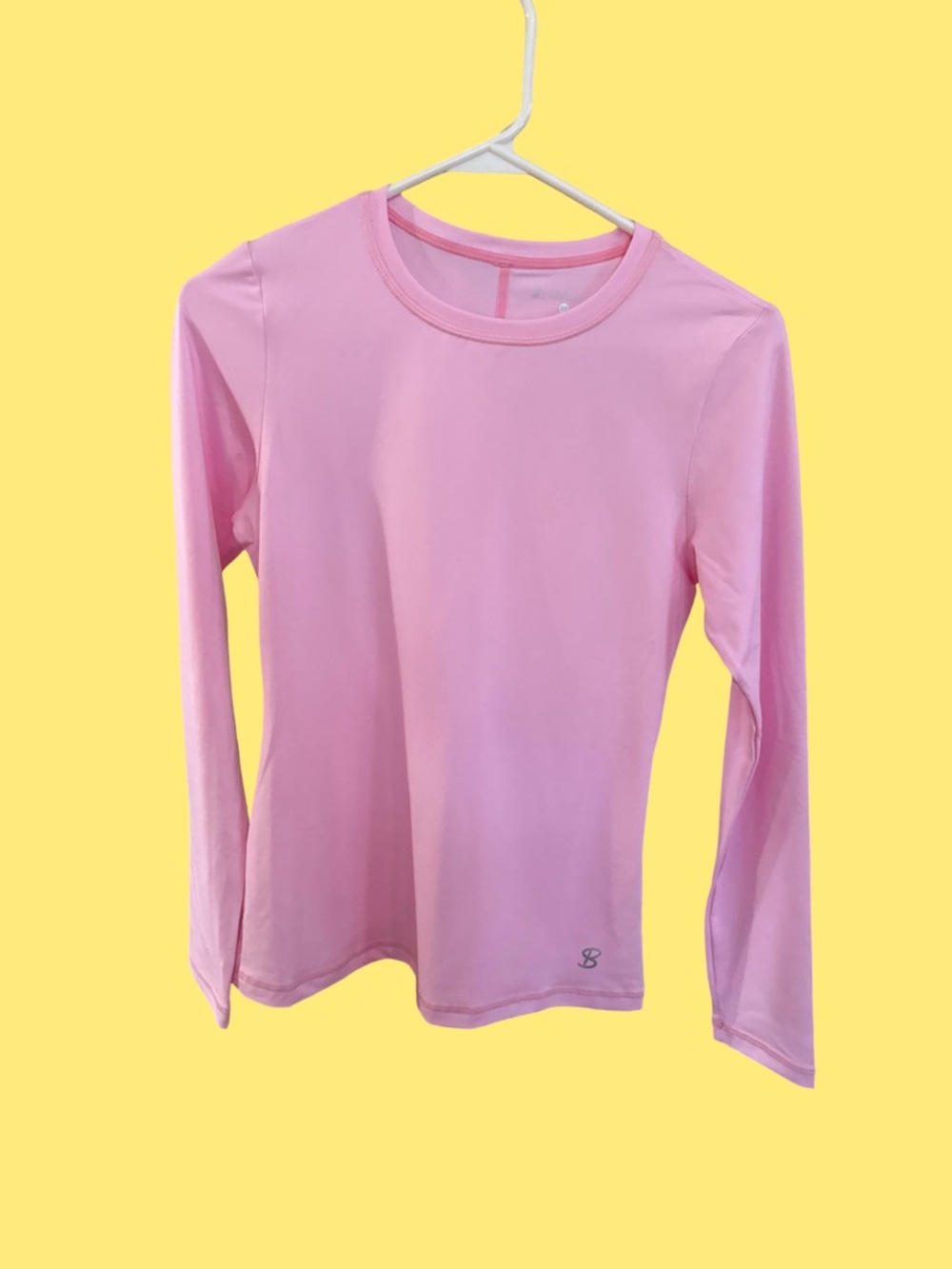 Light Pink Long-Sleeve Performance Top